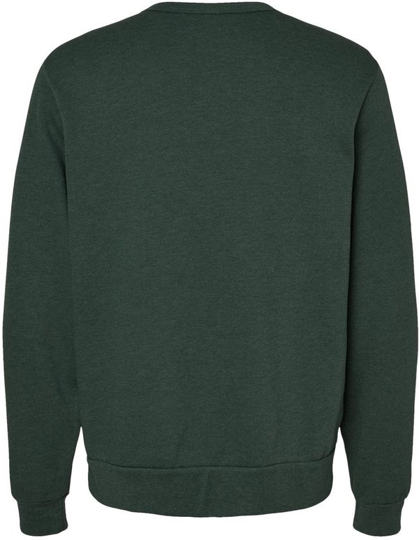 An image of a Custom Bella and Canvas Sponge Fleece Classic Crewneck Sweatshirt in Heather Forest!