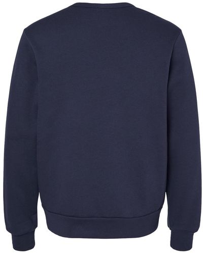 Am image of a Custom Bella and Canvas Sponge Fleece Classic Crewneck Sweatshirt in Navy!