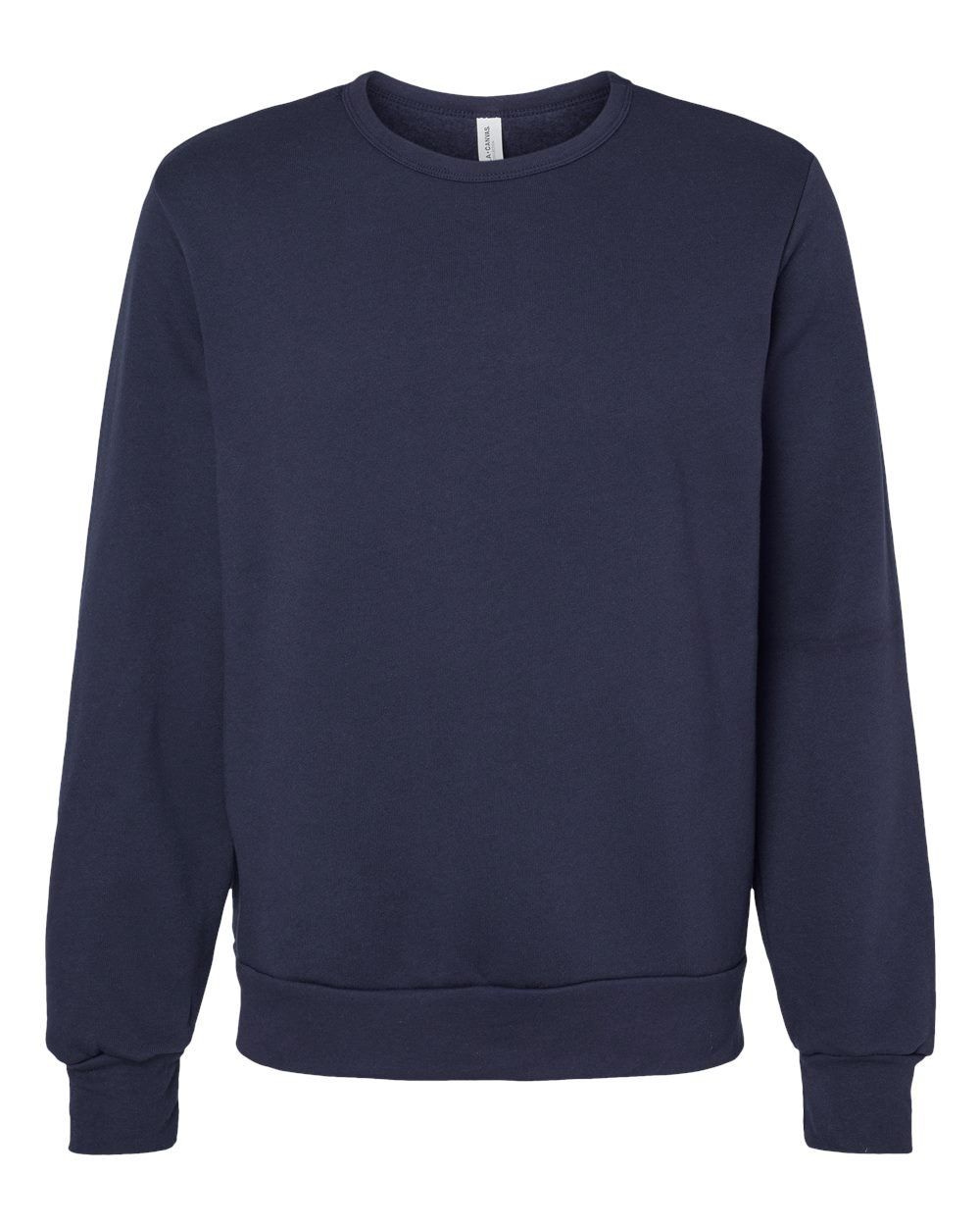Bella and Canvas Sponge Fleece Classic Crewneck Sweatshirt in Navy