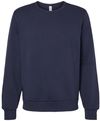 Am image of a Custom Bella and Canvas Sponge Fleece Classic Crewneck Sweatshirt in Navy!