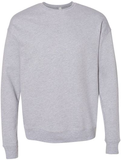 Am image of a Custom Bella and Canvas Unisex Drop Shoulder Fleece in Athletic Heather!