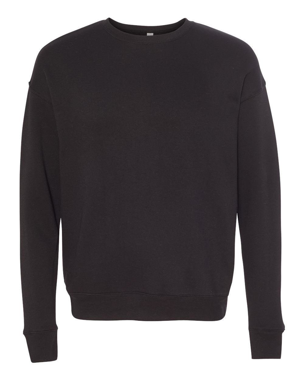Bella and Canvas Unisex Drop Shoulder Fleece in Black