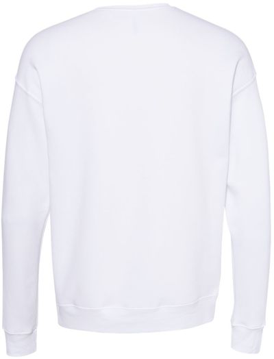 Am image of a Custom Bella and Canvas Unisex Drop Shoulder Fleece in DTG White!