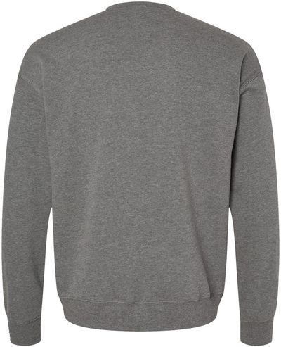 Am image of a Custom Bella and Canvas Unisex Drop Shoulder Fleece in Deep Heather!