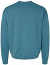 Am image of a Custom Bella and Canvas Unisex Drop Shoulder Fleece in Heather Deep Teal!