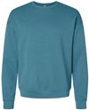 Am image of a Custom Bella and Canvas Unisex Drop Shoulder Fleece in Heather Deep Teal!