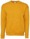 Am image of a Custom Bella and Canvas Unisex Drop Shoulder Fleece in Heather Mustard!