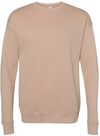 Am image of a Custom Bella and Canvas Unisex Drop Shoulder Fleece in Heather Sand Dune!