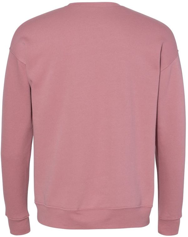 Am image of a Custom Bella and Canvas Unisex Drop Shoulder Fleece in Mauve!