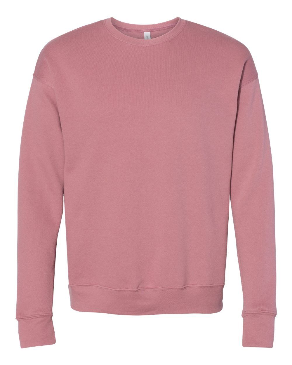 Bella and Canvas Unisex Drop Shoulder Fleece in Mauve