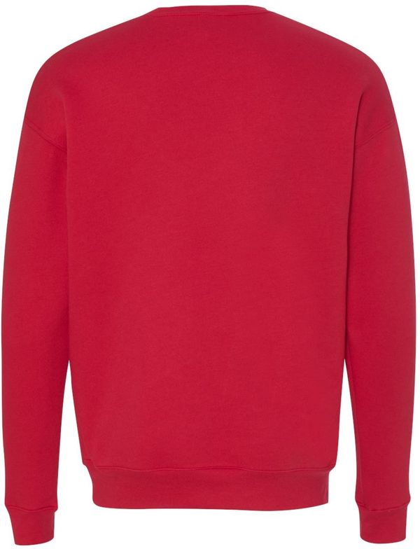 An image of a Custom Bella and Canvas Unisex Drop Shoulder Fleece in Red!