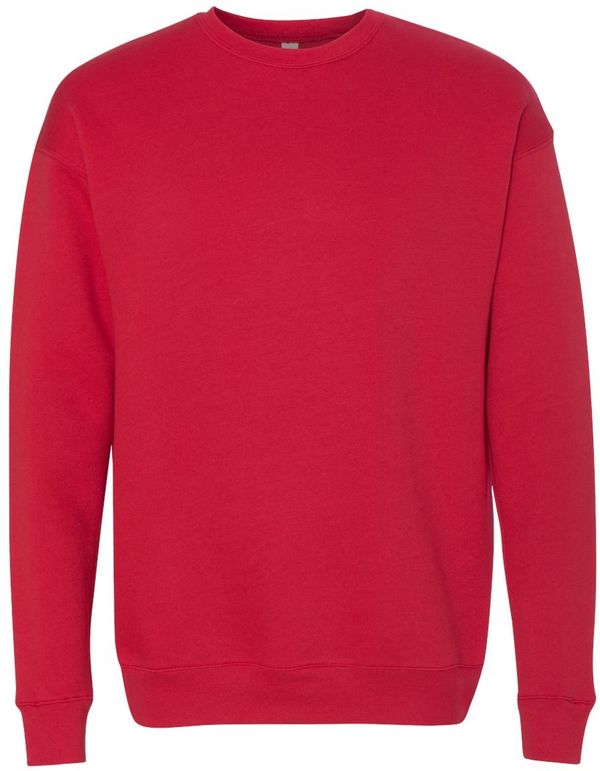 An image of a Custom Bella and Canvas Unisex Drop Shoulder Fleece in Red!