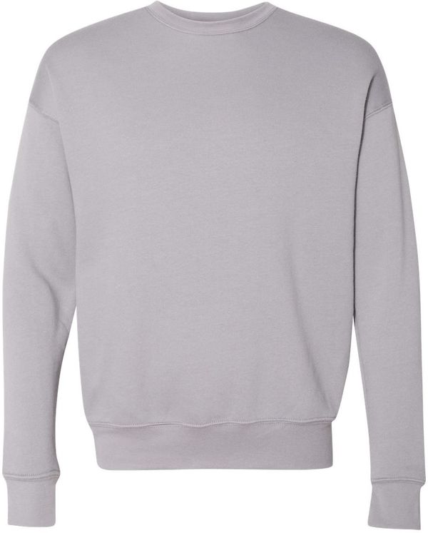 Am image of a Custom Bella and Canvas Unisex Drop Shoulder Fleece in Storm!