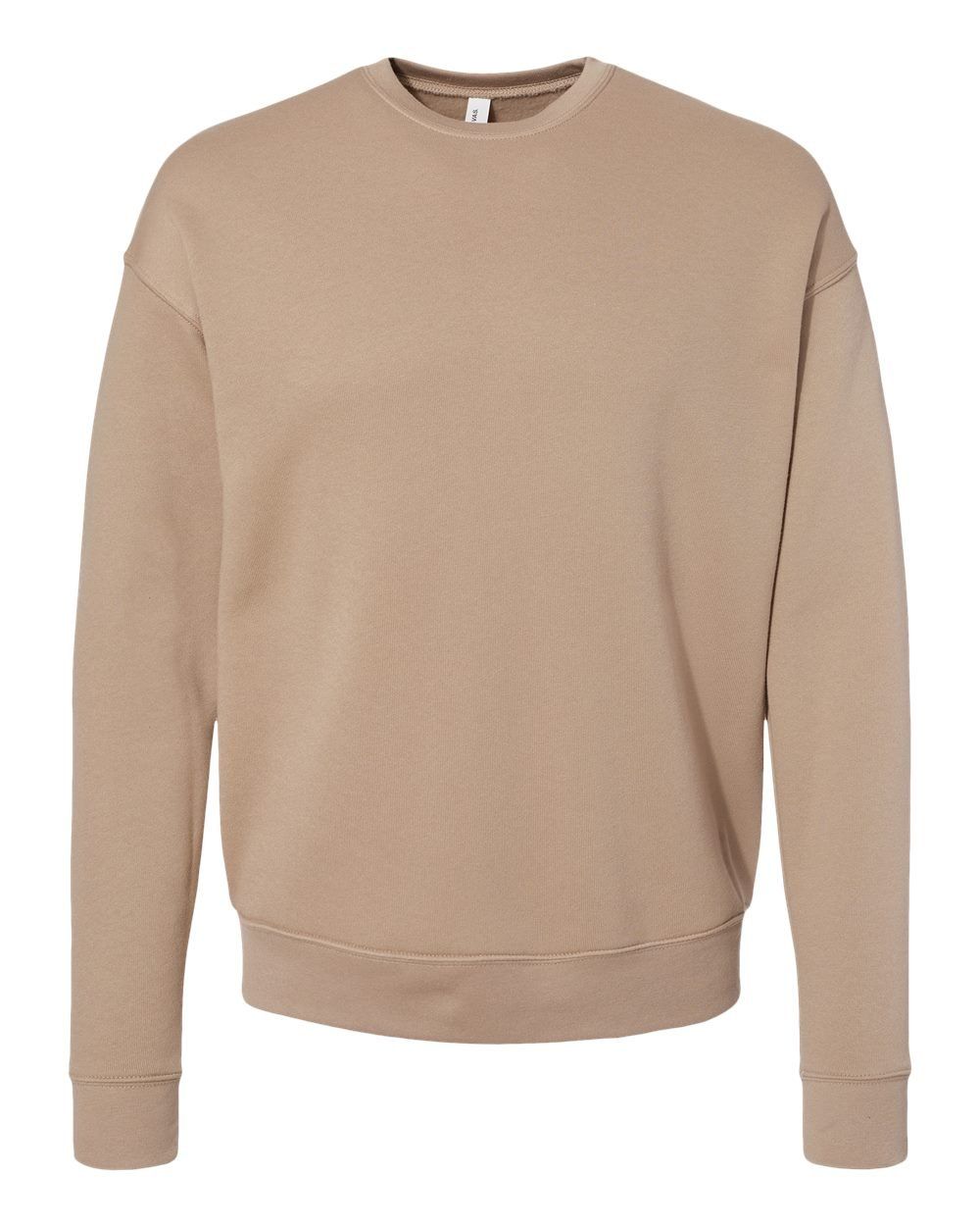 Bella and Canvas Unisex Drop Shoulder Fleece in Tan