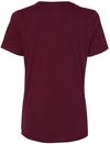 Am image of a Custom Bella and Canvas Womens Relaxed Jersey Tee in Maroon!