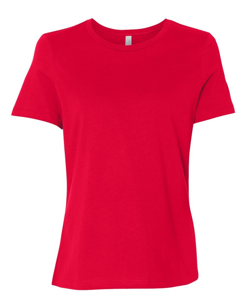 Bella and Canvas Womens Relaxed Jersey Tee in Red
