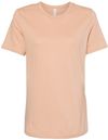 Am image of a Custom Bella and Canvas Womens Relaxed Jersey Tee in Sand Dune!
