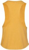 Am image of a Custom Bella and Canvas Ladies Racerback Cropped Tank in Heather Mustard!