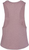 Am image of a Custom Bella and Canvas Ladies Racerback Cropped Tank in Heather Orchid!