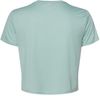 Am image of a Custom Bella and Canvas Women's Flowy Cropped Tee in Dusty Blue!