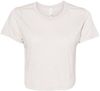 Am image of a Custom Bella and Canvas Women's Flowy Cropped Tee in Heather Dust!