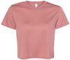 Am image of a Custom Bella and Canvas Women's Flowy Cropped Tee in Mauve!