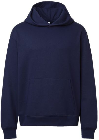 Am image of a Custom Bella and Canvas 10oz Heavyweight Hoodie in Navy!