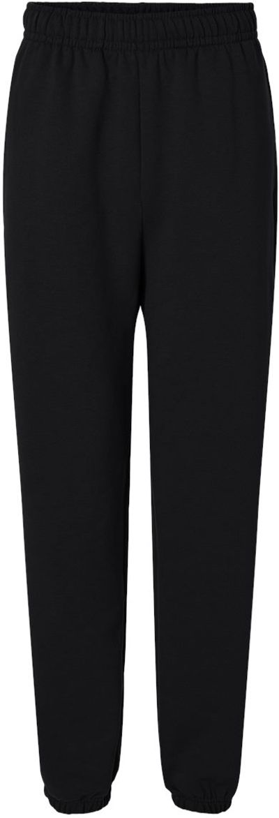 Am image of a Custom Bella and Canvas 10oz Heavyweight Sweatpants in Black!