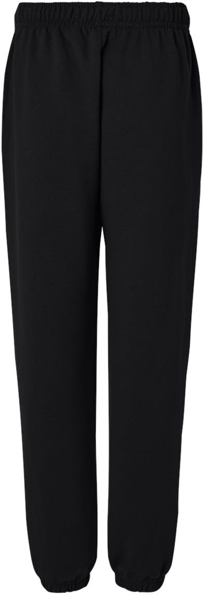 Am image of a Custom Bella and Canvas 10oz Heavyweight Sweatpants in Black!