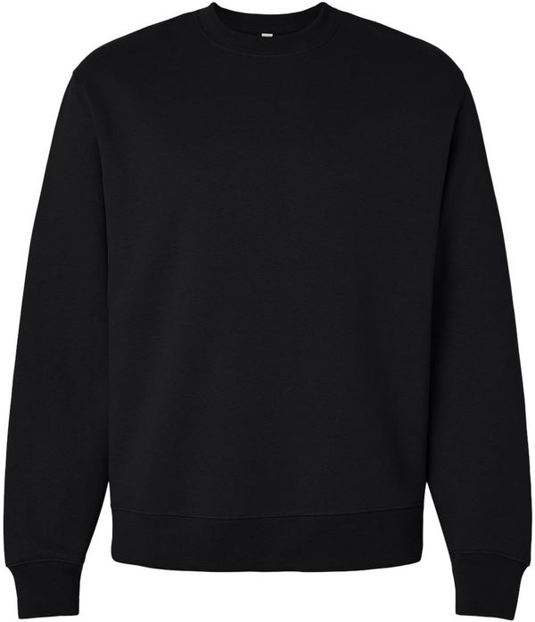Am image of a Custom Bella and Canvas 10oz Heavyweight Sweatshirt in Black!