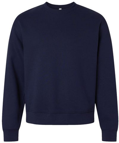 Am image of a Custom Bella and Canvas 10oz Heavyweight Sweatshirt in Navy!