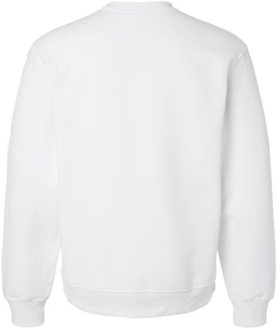 Am image of a Custom Bella and Canvas 10oz Heavyweight Sweatshirt in White!