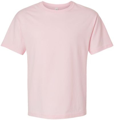 Am image of a Custom Bella and Canvas 6oz Heavyweight T Shirt in Soft Pink!