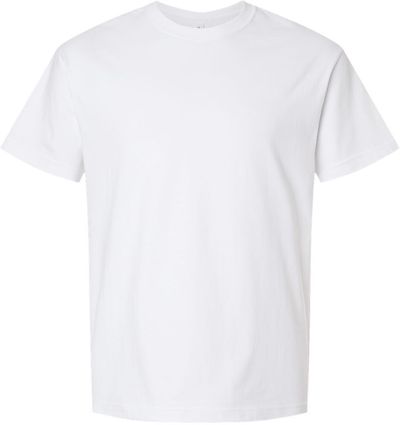 Am image of a Custom Bella and Canvas 6oz Heavyweight T Shirt in White!