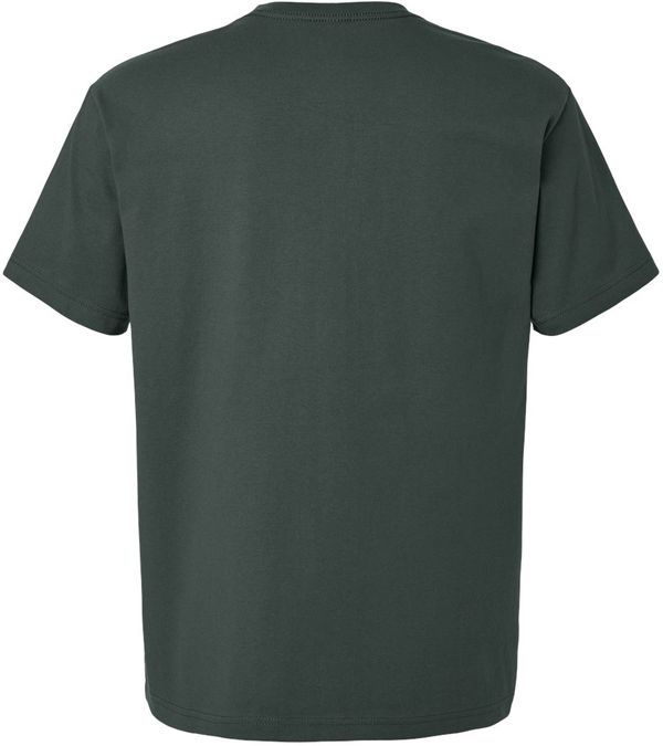 Am image of a Custom Bella and Canvas Heavyweight Tee in Hunter Green!
