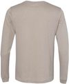 Am image of a Custom Bella and Canvas Heather CVC Long Sleeve T Shirts in Heather Stone!