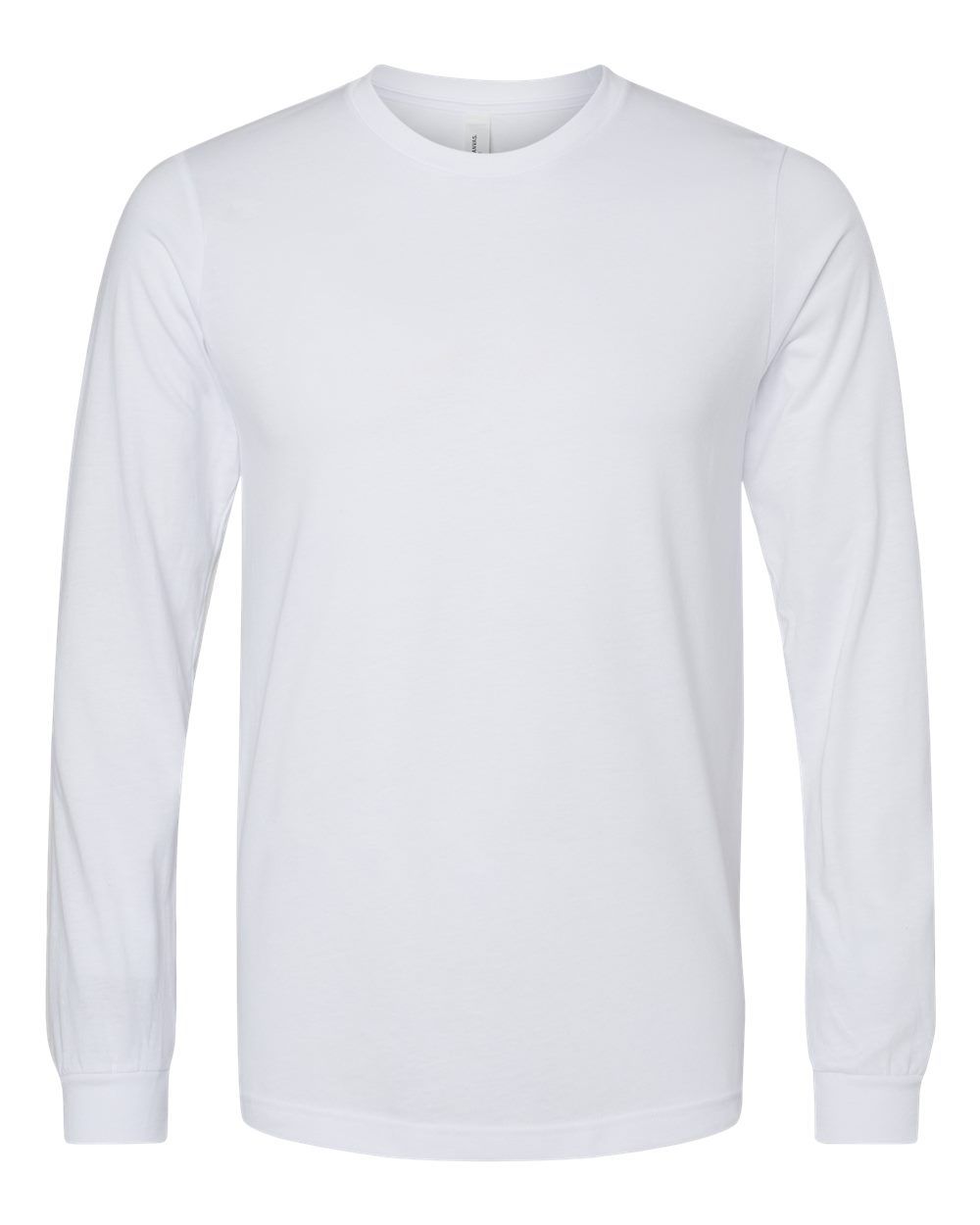Bella and Canvas Heather CVC Long Sleeve T Shirts in Solid White Blend