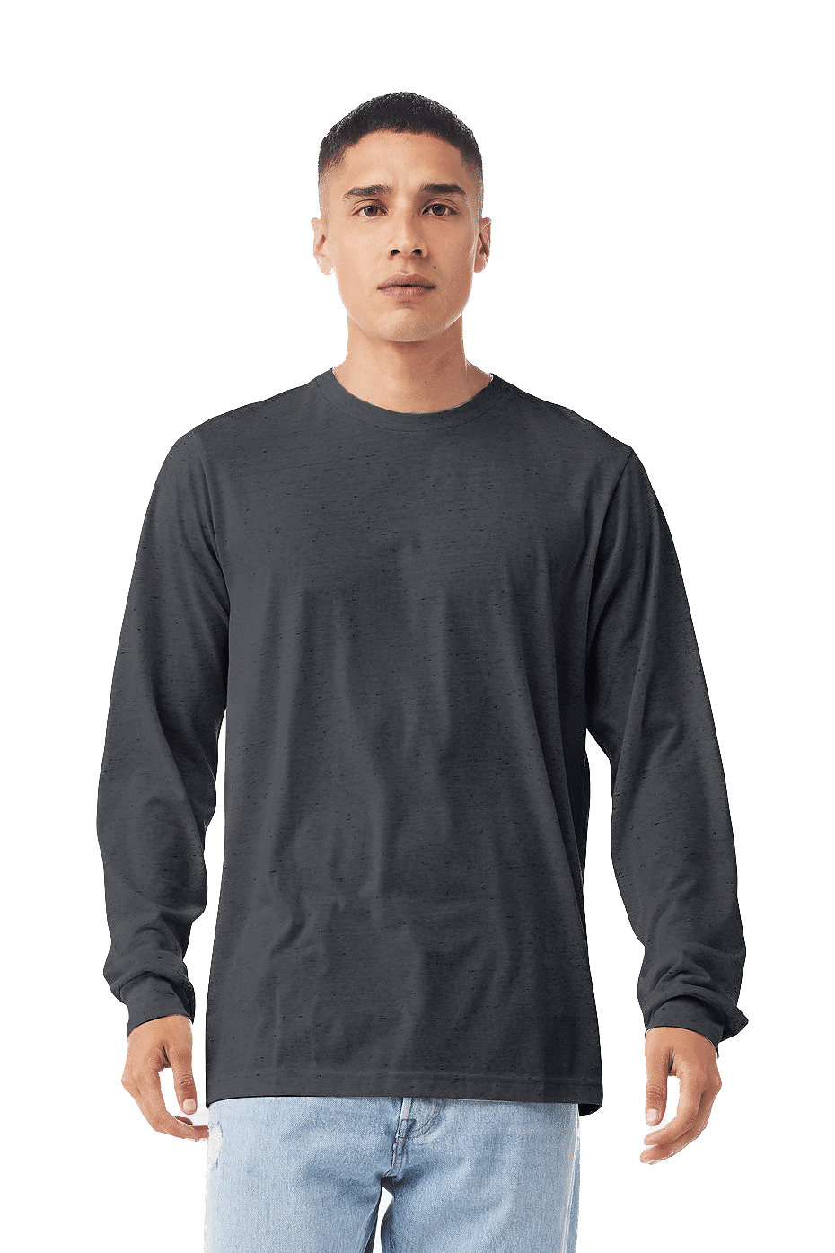 Bella and Canvas Heather CVC Long Sleeve T Shirts