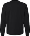 Am image of a Custom Bella and Canvas Heavyweight Long Sleeve Tee in Black!