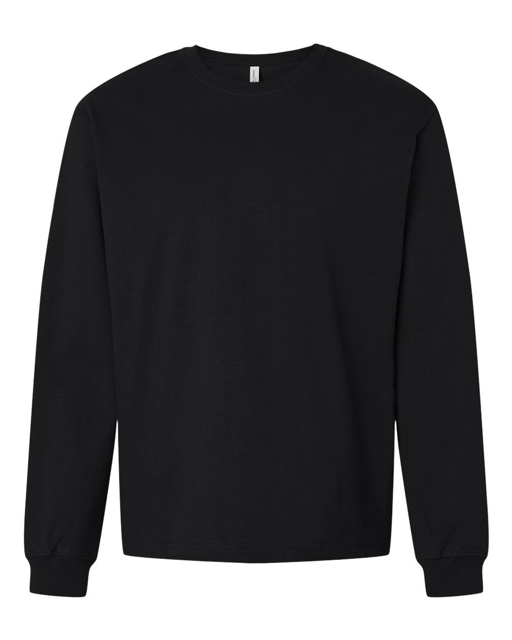 Bella and Canvas Heavyweight Long Sleeve Tee in Black