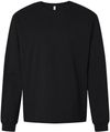 Am image of a Custom Bella and Canvas Heavyweight Long Sleeve Tee in Black!