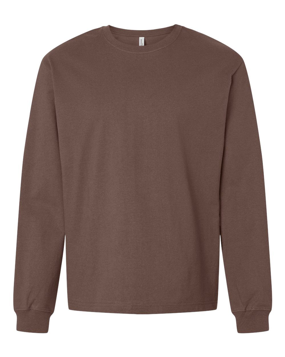 Bella and Canvas Heavyweight Long Sleeve Tee in Cocoa
