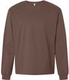 Am image of a Custom Bella and Canvas Heavyweight Long Sleeve Tee in Cocoa!