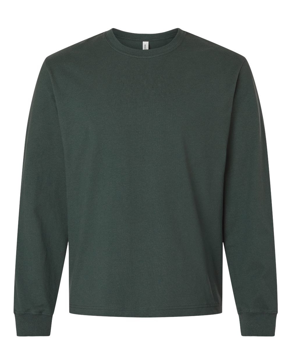 Bella and Canvas Heavyweight Long Sleeve Tee in Hunter Green