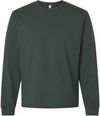 Am image of a Custom Bella and Canvas Heavyweight Long Sleeve Tee in Hunter Green!