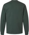 Am image of a Custom Bella and Canvas Heavyweight Long Sleeve Tee in Hunter Green!