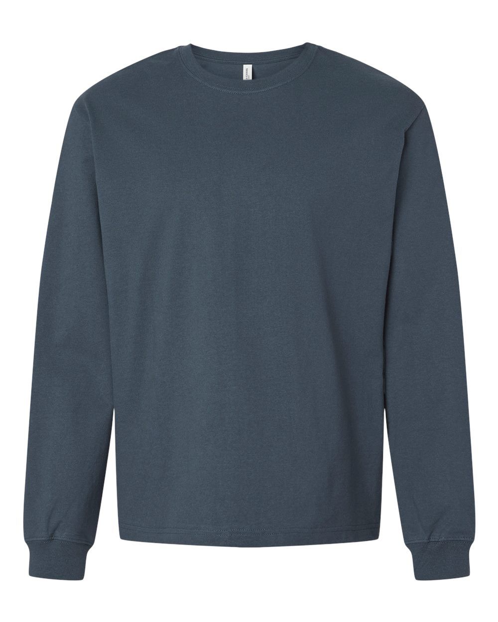 Bella and Canvas Heavyweight Long Sleeve Tee in Vintage Navy