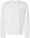 Am image of a Custom Bella and Canvas Heavyweight Long Sleeve Tee in White!