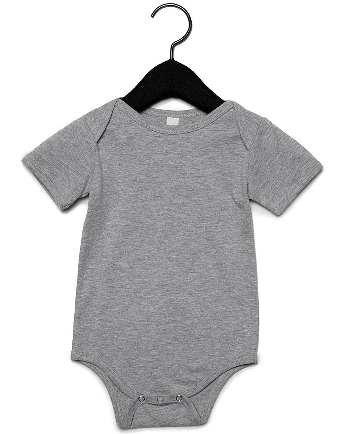 Bella and Canvas Infant Jersey Short Sleeve One Piece in Athletic Heather