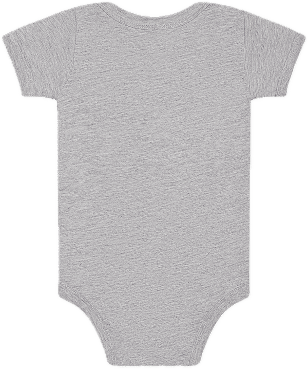 An image of a Custom Bella and Canvas Infant Jersey Short Sleeve One Piece in Athletic Heather!